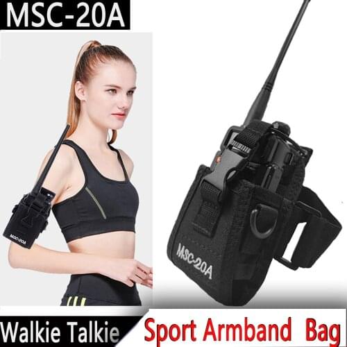 New MSC-20A Nylon Walkie Talkie Carry Case Holder For Two Way Radio UV-5R Series UV-82 BF-666S 888S Baofeng Radio Case Holster