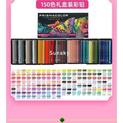 New Prismacolor Premier Colour Pencils Tin Set 12 24 36 48 72 96 132 150 Color,light resistant pigments and waterproof qualities