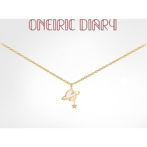 Planet Titanium Steel Necklace Female Youtuber 2020 Ins Design Sense