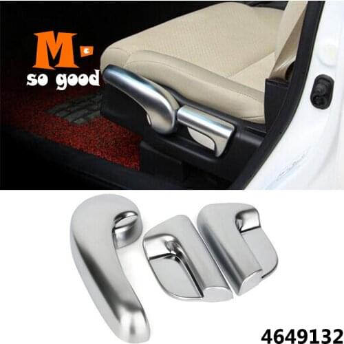 Car Seat Adjustment Switch Panel Sticker Cover Trim Interior Accessories ABS Chrome for Honda CRV CR-V 2012 13 14 15 2016