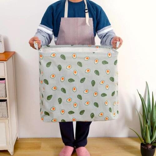 Portable Square Shape Foldable Large Capacity Dirty Laundry Basket Drawstring Clothes Storage Bag