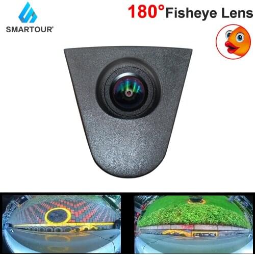 Smartour 180 Degree Fisheye Lens Ccd HD Night Vision Car Front View Forward Logo Embedded Camera For Honda Accord Civic Fit City