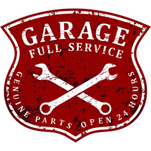 Garage Full Service Old School Stickers Bobber Cafe Racer Retro # 28