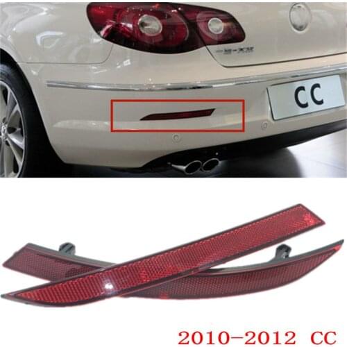 For CC 2010-2012 2013-2018 Rear bumper reflective strip Rear bumper reflector Bumper trim panel