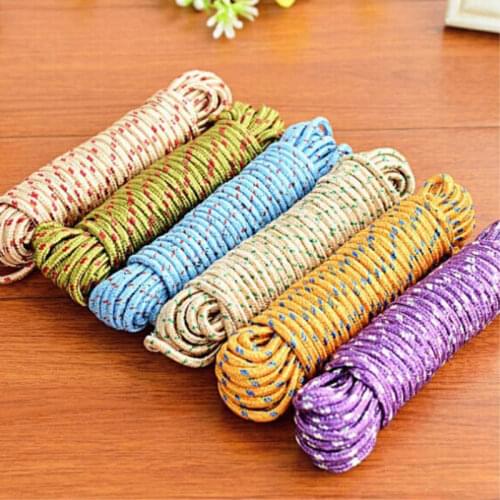 Clotheslines Hanging Rope Drying Clothes Nylon Windproof Hanger Line Cord For Outdoor DEC889