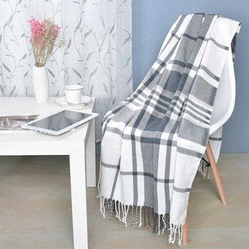 130X170CM Knitted Super Soft Throw Blanket with Tassels Warm Fluffy Cozy Plush Knit for Fall Couch Bed Sofa Living Room