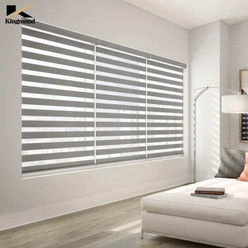 Customized window zebra blinds half full shade light control day night blinds for bedroom living room kitchen office