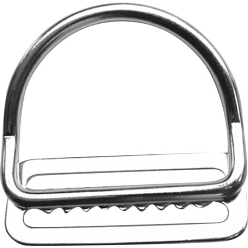 Scuba Dive 316 Stainless Steel Keeper Clip & Bent D Ring for 5cm Weight Belt Snorkeling Swimming Diving Kayaking Accessories
