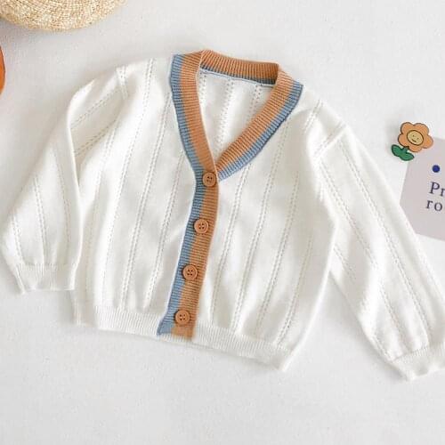 2020 Baby Girl Winter Clothes White Color Handmade Wool Knitted Coat Solid Baby Sweater For Boys Knitted Sweater Suit 0-2 Age