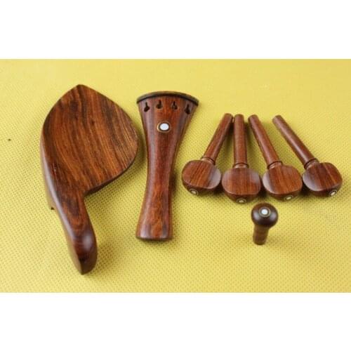 1 set high quality rose wood violin parts 4/4, violin accessories