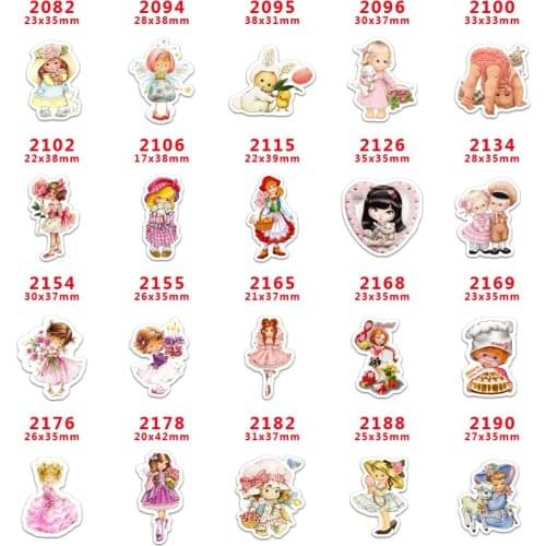 10 pcs Russian Resin Flatback for Hair Bows Planar Resin Crafts Custom Resin for DIY Phone Decorations PR2082
