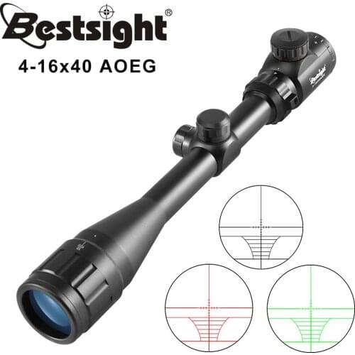 4-16X40 AOEG Optics Riflescope Red Green Illuminated Rifle Scope Sniper Gear For Hunting Scopes Airsoft Rifle Caza