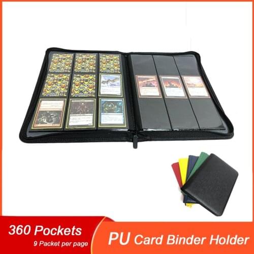 360 Pockets Card Binder Holder Carrying Case Sleeves Card Album Folder Fit for Baseball Trading Football Sports Card Side Loader