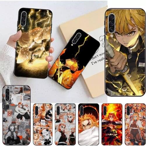 Kyojuro Rengoku Kimetsu no Yaiba Phone Case For Samsung A40 A31 A50 A51 A71 A20E A20S S8 S9 S10 S20 Plus note 20 ultra