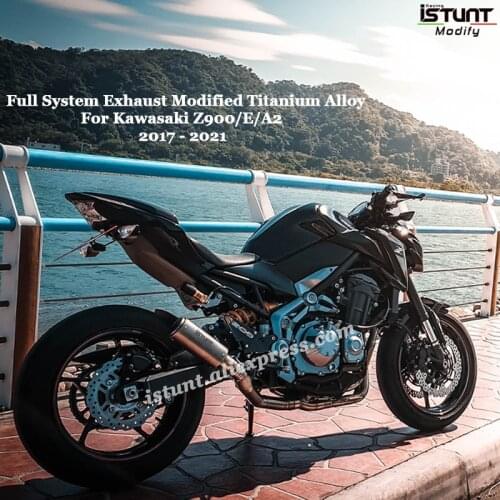 For Kawasaki Z900 Z900e/a2 2017-2021 Motorcycle Full System Modifed Exhaust Escape Titanium Alloy Front Middle Link Pipe Muffler
