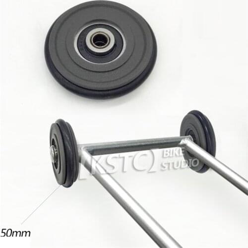 For Brompton Folding Bike Easy Push Wheel Bicycle Sliding Wheel Rear Racks Assisting Small Wheel Folding Bicycle Portable Part