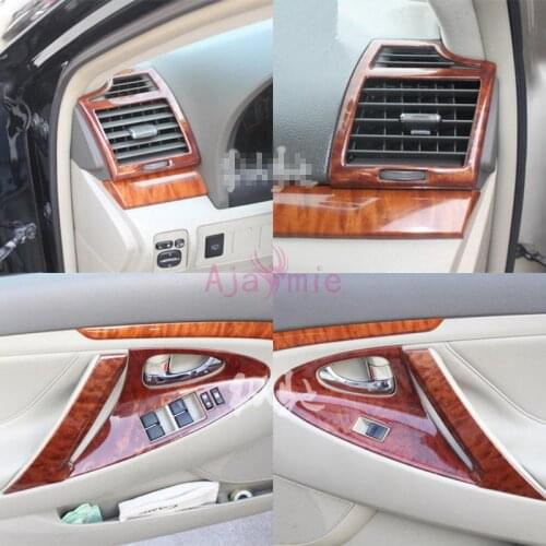 For Toyota Camry 2006-2011 Interior Wooden Color Interior Moulding Trims Panel Frame Overlay Package Car Styling Accessories