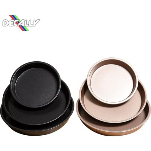 6/7/8/9/10 Inch Premium Non-stick Pizza Pan Carbon Steel Baking Dishes Pizza Plate Round Deep Plate Pizza Pan Baking Dish Tools