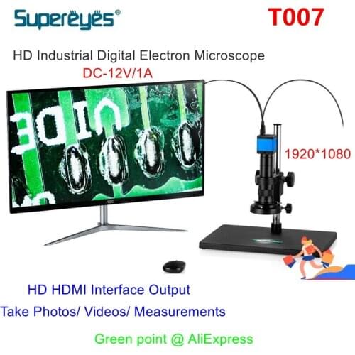 HD Industrial Digital Electron Microscope T007 1920*1080 HDMI Interface Output DC-12V/1A With Take Photos/ Videos/ Measurements