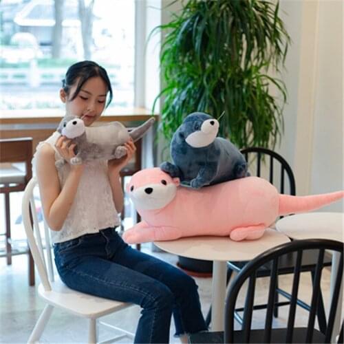 Kawaii Otter stuffed animals Plush Toy Realistic Wild peluches grandes Doll Soft Lovely Sloth home decor Toys Cute Gift For Kids