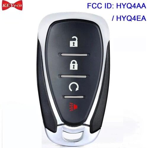 KEYECU for Chevrolet Bolt Equinox Sonic Trax Volt Cruze Traverse Smart Proximity Remote Key Fob HYQ4AA 315MHz / HYQ4EA 433MHz