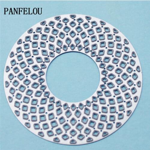 PANFELOU The round hole metal crafts paper die cutting dies for Scrapbooking/DIY wedding Halloween Hand account cards