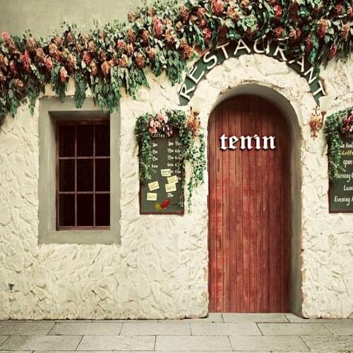 MEHOFOTO Vinyl Photography Background Coffee Shop Computer Printed Children Backdrops for Photo Studio CM-6595