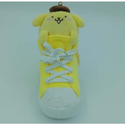 New Cartoon Sport Pudding Dog Plush Keychain Small Pendant Kids Stuffed Toys For Children Gifts 12CM