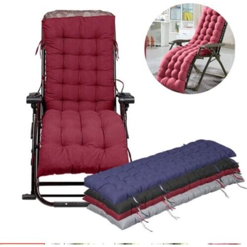 Solid Long Cushion Mat For Lounger Rocking Chair Rattan Chair Folding Thick Garden Sun Lounge Seat Cushion Sofa Tatami Mat