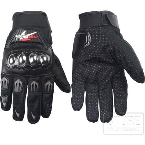 PRO-BIKER Motorcycle stainless steel Protective Gear Gloves Racing Full Finger stainless steel motorcycle glove gloves