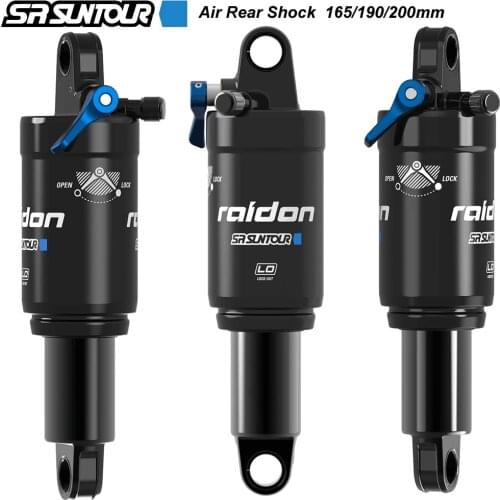 SR SUNTOUR Mountain Bike Air Rear Shock 165mm 190mm 200mm With Lockout MTB Bicycle Suspension Air Shock Absorber