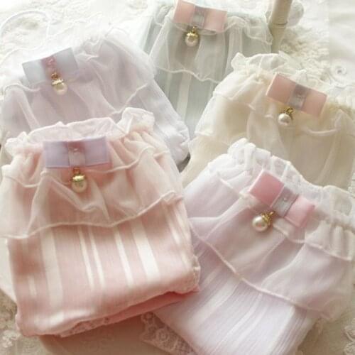 Cute Cotton Panties Plus Size Women with High Waist Lace Female Underwear Kawaii Lingerie Large Size Womens Cotton Briefs