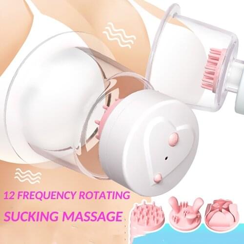 Rotating Sucking Breast Massager Female Vibration Bra Teasing Nipple Stimulate Sex Toys Rabbit Vibrator Sex Shop Sex Machine