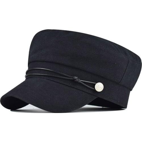 Winter Hats Women French Style Bakers Boy Hat New Baseball Cap Black Visor Hat