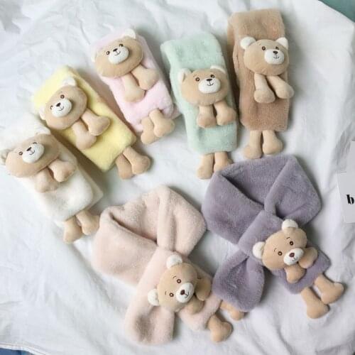 Winter Warm Knitted Scarf for Baby Girls Scarfs Toddler Boy Scarf Neck Warmer Kids Baby Schal Sjaal Winter Scarves Echarpe Bebe