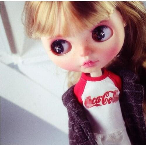 1/6 Fashion Doll Clothes 30cm Colorful Blyth T-shirt Clothes Fit pullip blyth Doll accessories