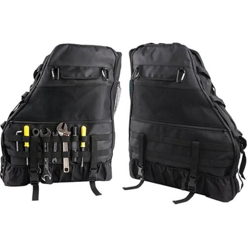 1 Pair Of Multifunctional Storage Bags Roll Cage Storage Bags Multi-pocket Bags For 2007~2016 Jeep Wrangler