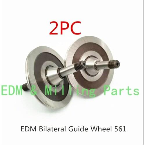 2PC EDM Wire Part Low Speed 561 Taper Cr12 Alloy Steel Molybdenum Wire Guide Wheel Suitable for 624 Bearing