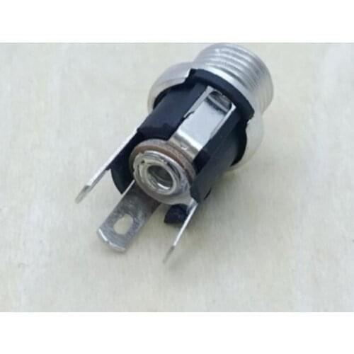 5.5mm x 2.1mm 5.5x2.1 DC Power Supply Plug Connector + Female Metal Panel Mount Socket Jack Plug DC Connectors Terminal Adapter