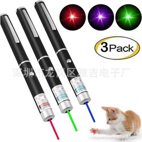 5 Mw Red Light Green Light blue light single point sand table pointer instructions to play with cats and dogs