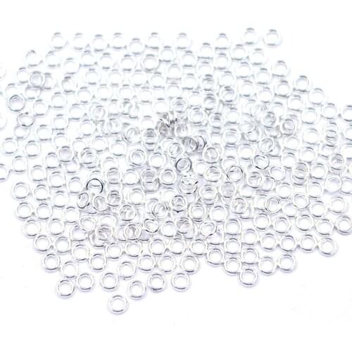 500Pcs Soldered Closed Jump Rings Silver Plated Fashion Jewelry DIY Findings 4mm(1/8") Dia
