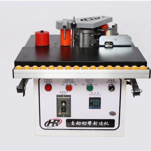 Automatic tape break Manual Edge Banding Machine Double Side Gluing Portable Edge Bander Woodworking Edge Banding Machine 220V