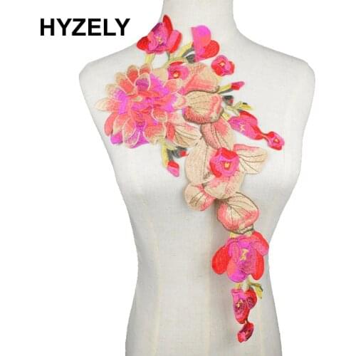 Flower Floral Lace Trim Embroidered Neck Applique Sewing Craft Classic Embroidery Collar DIY Fake Neckline Patch Scrapbooking