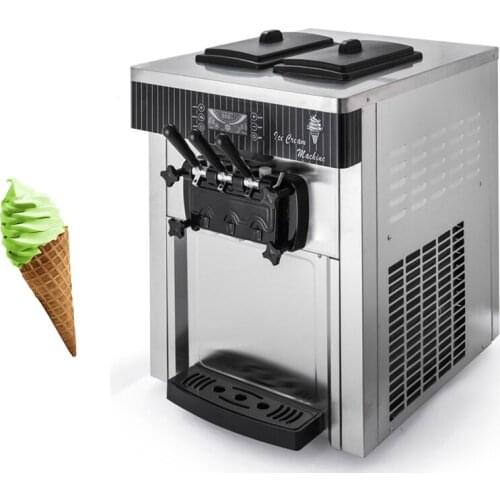 Electric Soft Serve Ice Cream Makers Sweet Cone Vending Machine Commercial Desktop Ice Cream Machine 2200W