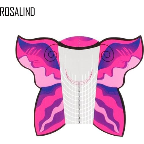 Professional French Nail Form Tips Nail Art Form Acrylic Tip Gel Nails Sticker Extension Curl Form For Nail Polish 10pcs