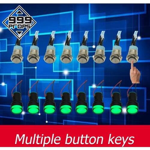 Room escape game puzzle multiple button keys input correct sequence of metal button to open maglock escape room mechanism