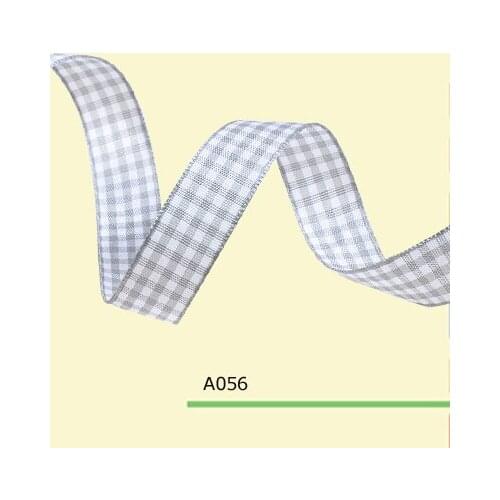 3/16" Inch 5mm checked plaid gingham ribbon