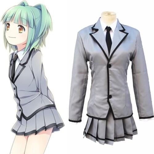 Assassination Classroom Ansatsu Kyoushitsu Kaede Kayano Cosplay Costume Kataoka Megu Full Set School Uniform (Jacket+Skirt+Tie