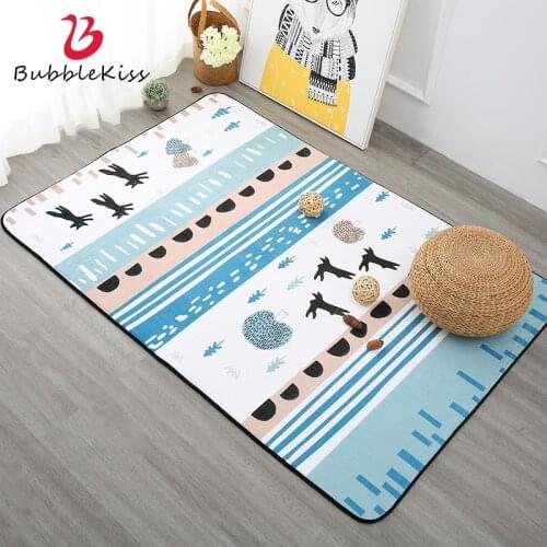 Bubble Kiss Rugs For Bedroom Nordic Style Living Room Carpet Cartoon Hand Drawn Cactus Pattern Carpet Kid Room Baby Crawling Rug