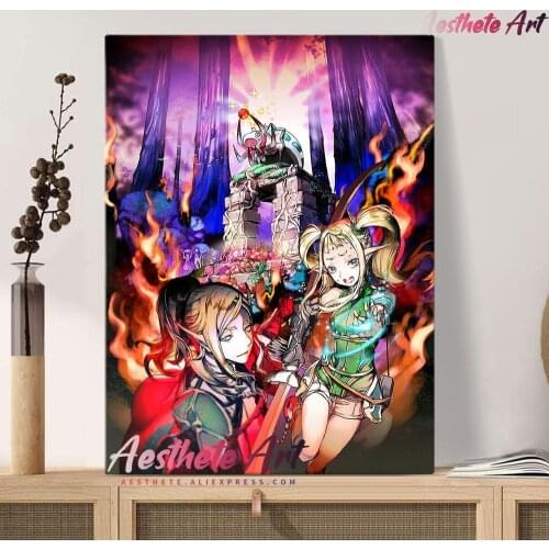 Kumo Desu Ga Nani Ka So I'm a Spider, So What Home Decor Canvas Painting Wall Picture Living Room Decoration Art Posters Prints